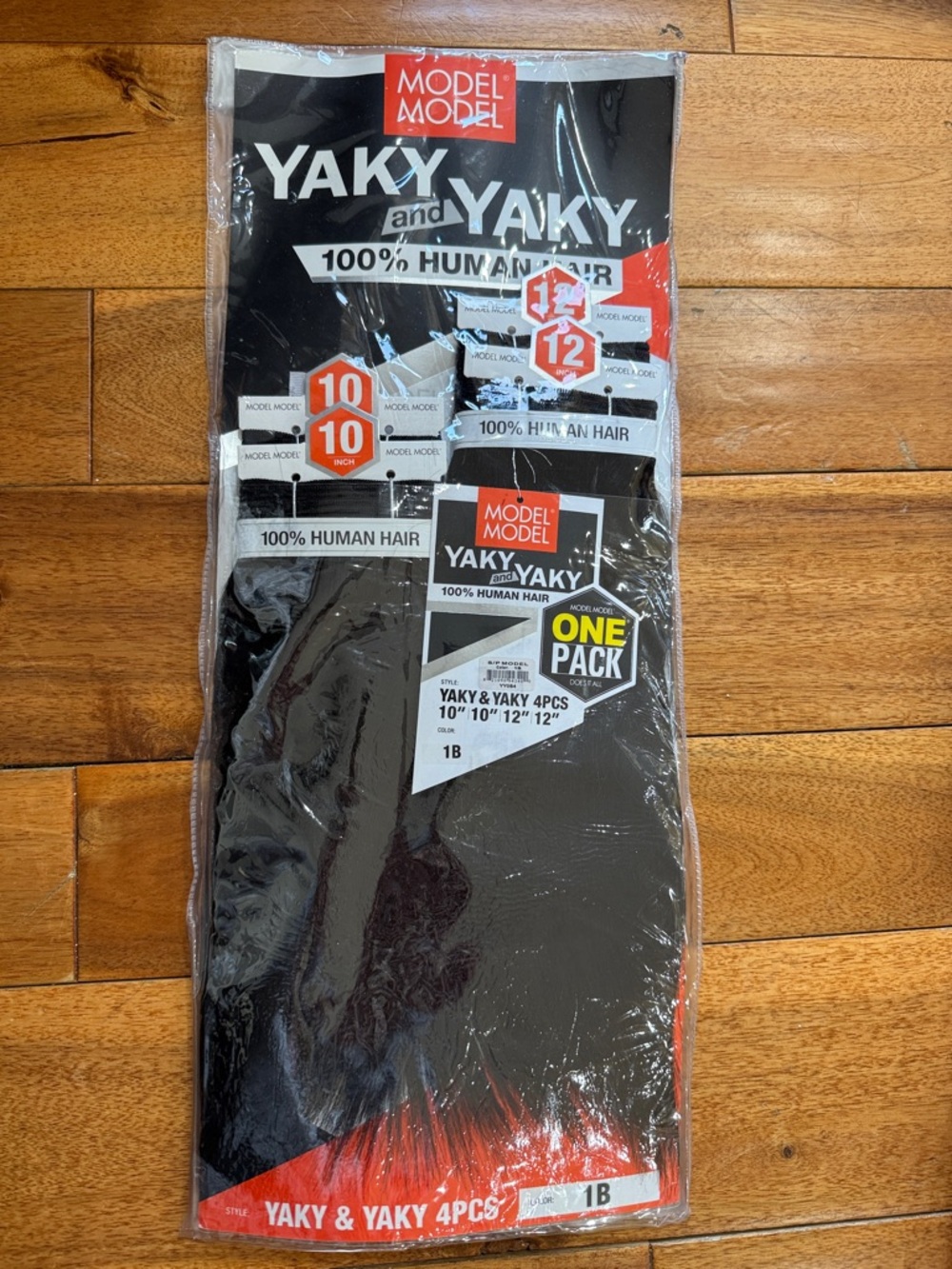 Model Model Yaky & Yaky 100% Human Hair Weave - Black (1B)